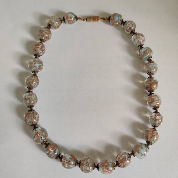 Vintage 60s Murano Somerso Lampwork Necklace - Picture 10 of 10
